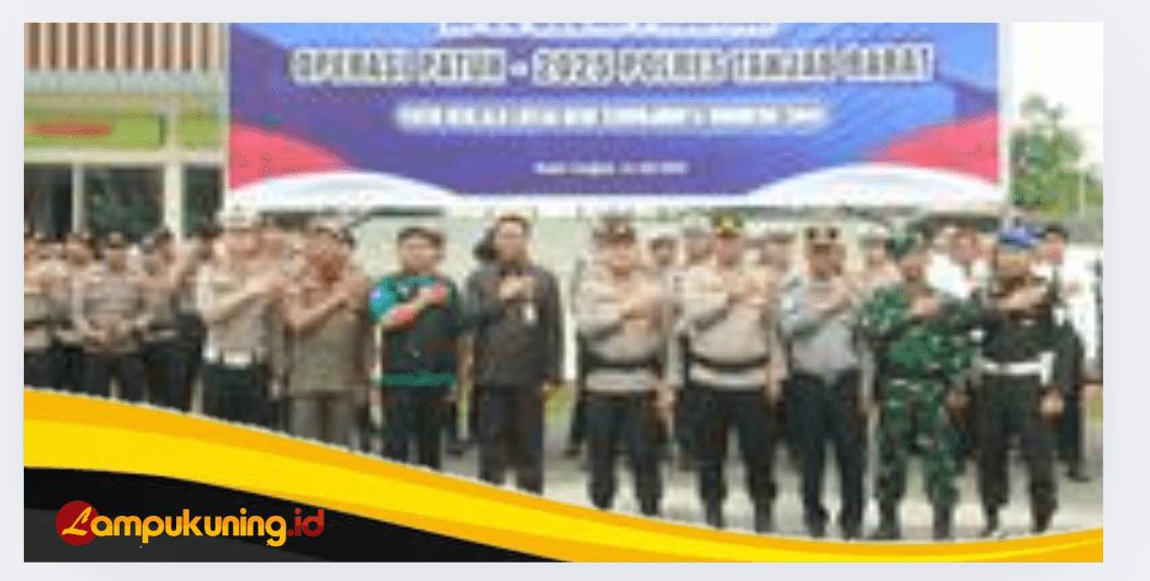 Mewakili Bupati Tanjabbar, Sekda Hadiri Apel Gelar Pasukan Operasi Patuh 2025.