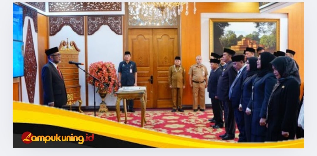 Sekda Sudirman Lantik Pejabat Eselon III dan IV, Serta Pejabat Fungsional Pemprov Jambi. Berikut Nama-namanya