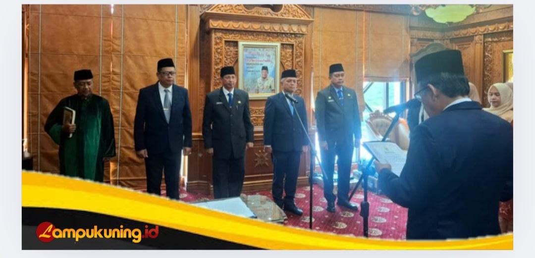 Wagub Abdullah Sani Lantik 4 Pejabat Eselon II Pemprov Jambi. Berikut Nama-namanya