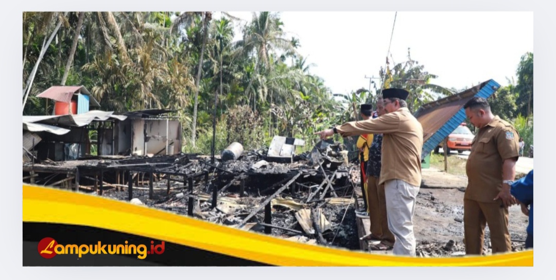 Bupati Anwar Sadat Tinjau Langsung Lokasi Kebakaran di Teluk Kulbi