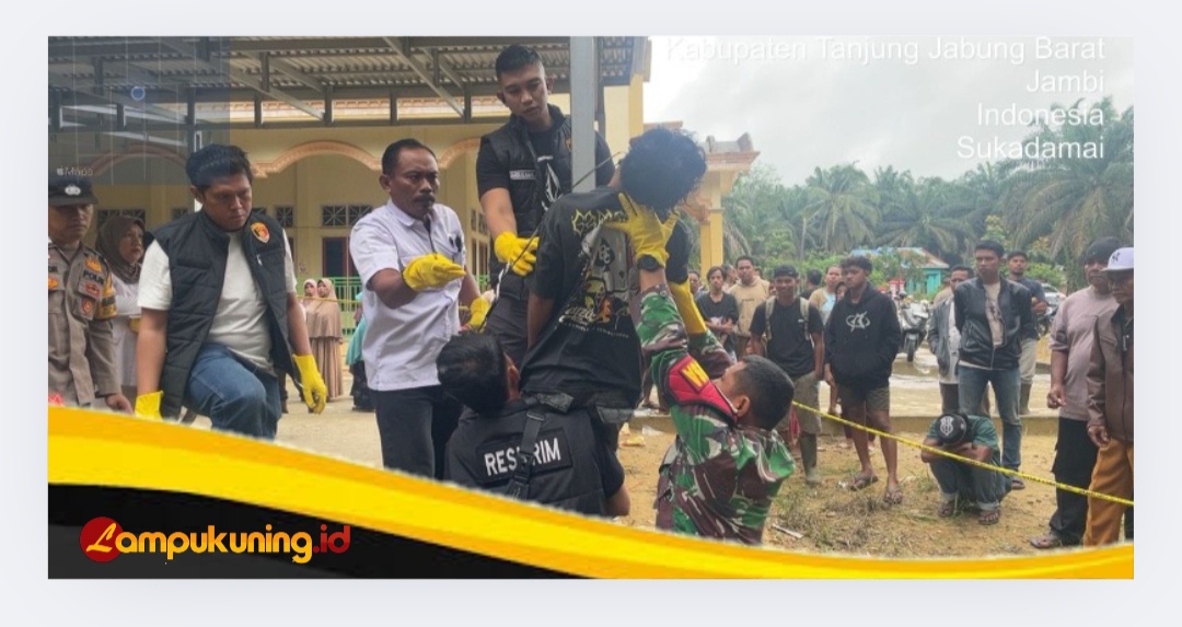Tragis! Seorang Pria Ditemukan Tewas Gantung Diri di Halaman Masjid