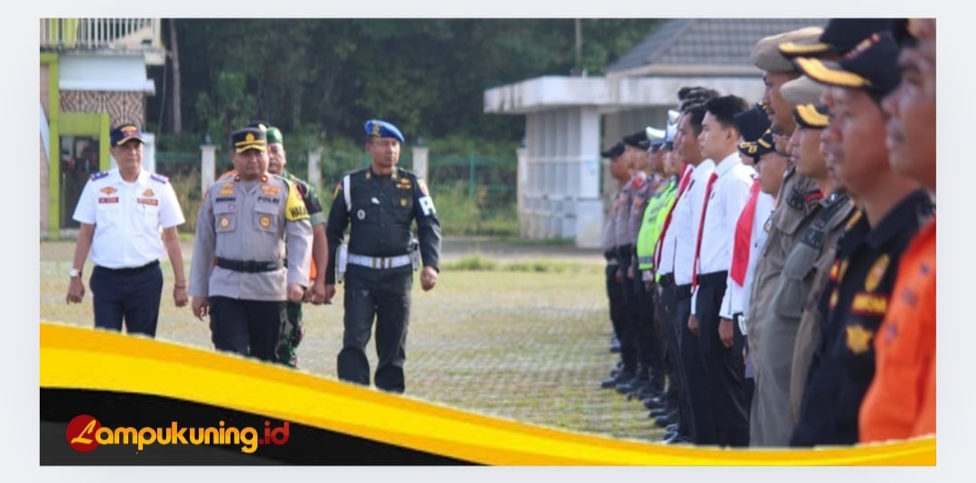 Apel Gelar Pasukan Operasi Lilin 2025 Digelar, Polres Bungo Siap Amankan Natal dan Tahun Baru