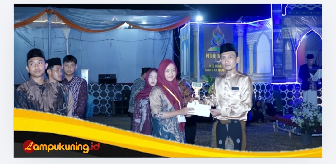 MTQ ke-X Sungai Bengkal Tebo Berlangsung Sukses, RW 3 Muara Danau Juara Umum
