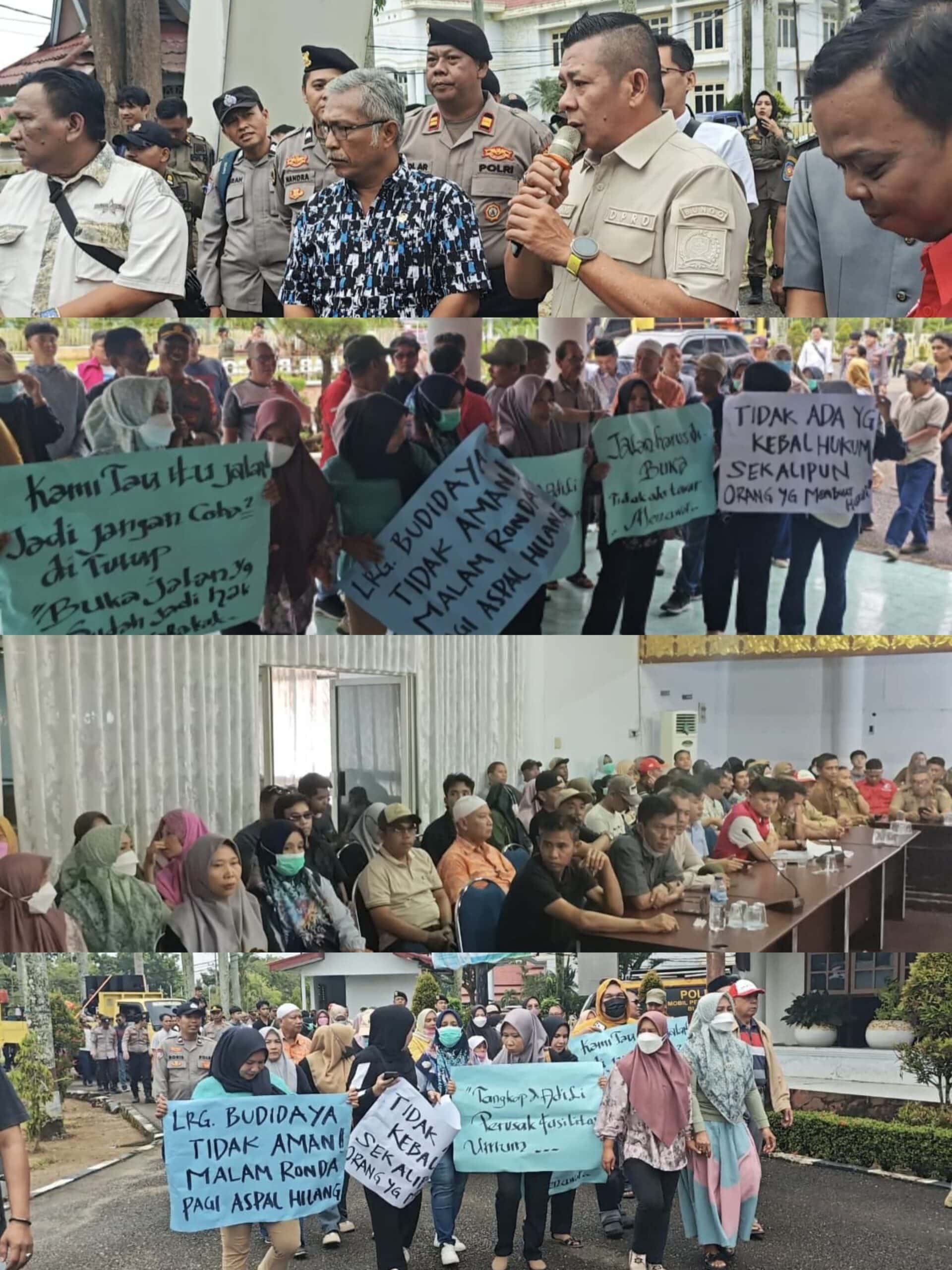 Ormas Gempur Dampingi Warga Datangi Kantor DPRD Bungo Minta Jalan Umum di Lorong Budi Daya Dibuka Kembali