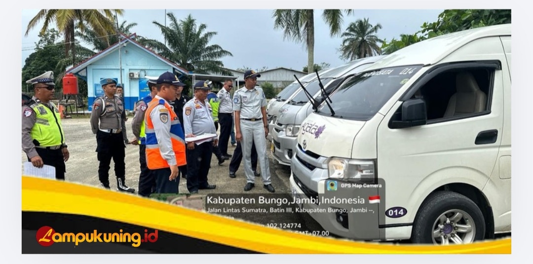 Polres Bungo Laksanakan Ramcek Kendaraan AKAP dalam Operasi Keselamatan 2026