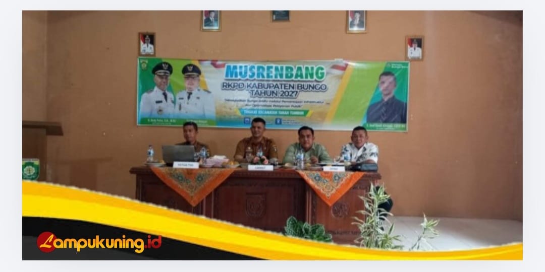Musrenbang Kecamatan Tanah Tumbuh di Hadiri Wakil Ketua II DPRD Kabupaten Bungo