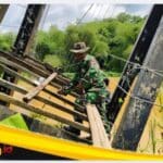 IMG_20260225_161903 Jembatan Gantung Sepanjang 144 Meter di Desa Rantau Duku di Bangun Kembali oleh Kodim 0416/Bungo Tebo