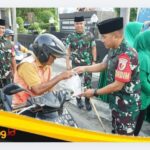 Sambut Ramadan dengan Berbagi, Kodim 0416/Bute Bagikan Takjil kepada Masyarakat
