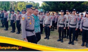 polresbungo-operasiketupat2026 Kapolres Bungo AKBP Zamri Elfino Pimpin Apel Gelar Pasukan Operasi Ketupat Siginjai 2026