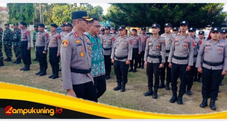 Kapolres Bungo AKBP Zamri Elfino Pimpin Apel Gelar Pasukan Operasi Ketupat Siginjai 2026