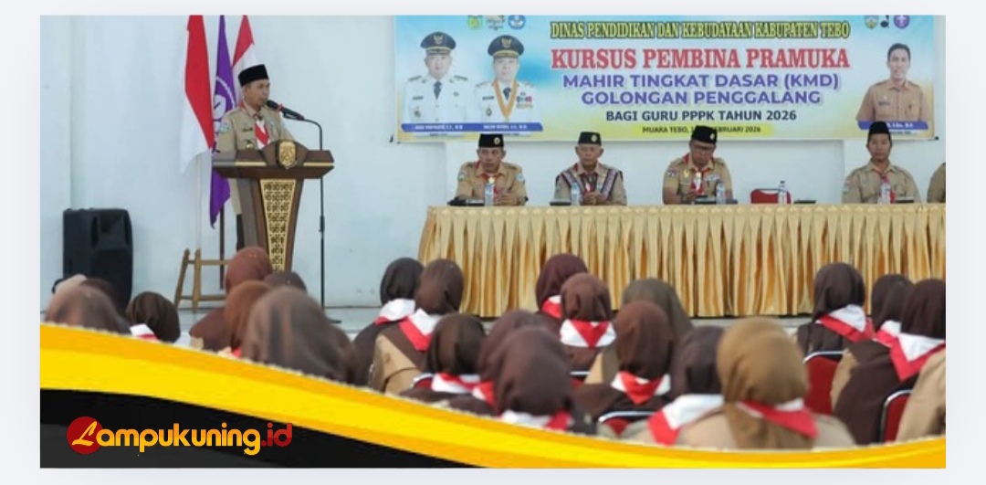 Wakil Bupati Nazar Efendi Hadiri Kursus Pembina Pramuka Mahir Tingkat Dasar Golongan Penggalang Tahun 2026