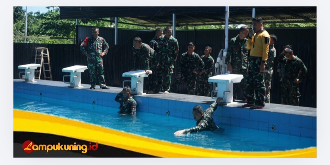 Uji Fisik Prajurit, Kodim 0416/Bute Gelar Ketahanan Mars dan Renang Militer