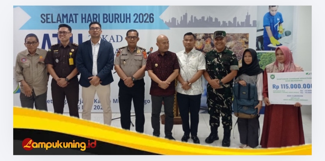 Kapolres Bungo Diwakilkan oleh Kabag SDM Hadiri Peringatan Hari Buruh Internasional Tahun 2026