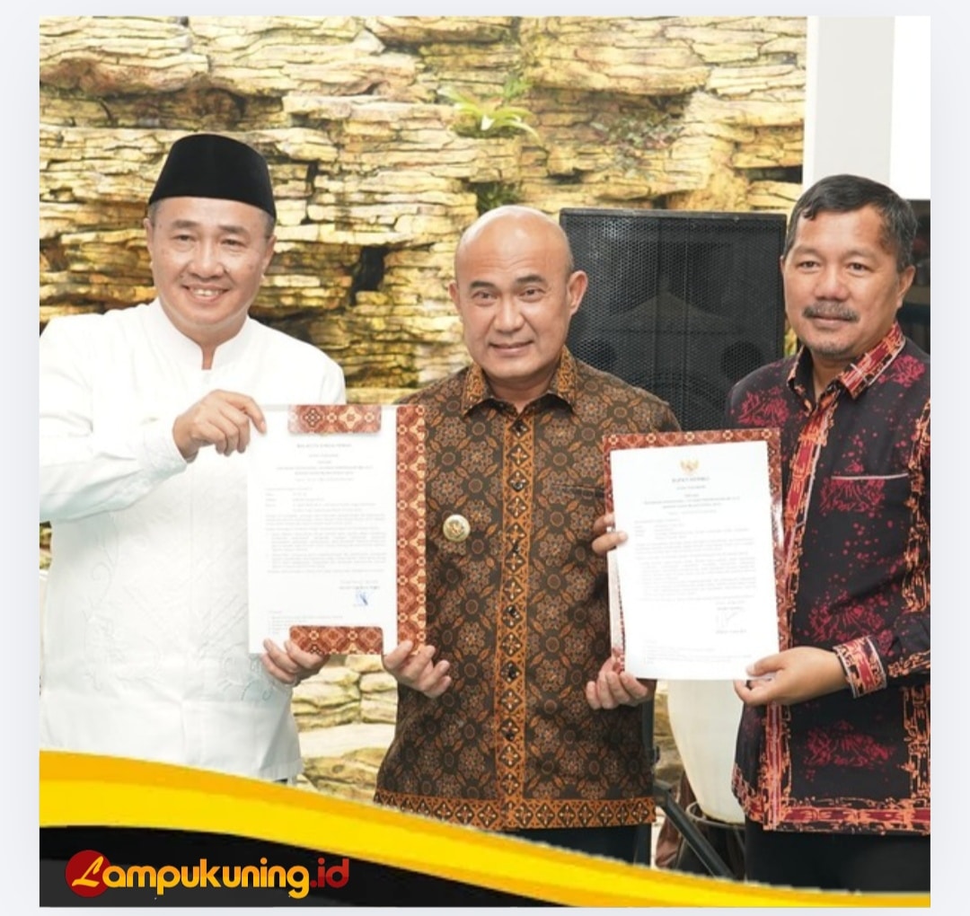 Bupati Bungo H. Dedy Putra Menandatangani MoU Batik Air Bersama Bupati Kerinci dan Walikota Sungai Penuh