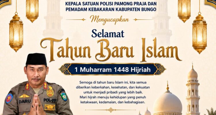 Tahun Baru Islam 1 Muharram 1448 H, Kasat Pol PP dan Damkar Bungo Ajak Tingkatkan Disiplin dan Pelayanan