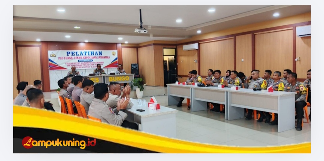 Satbinmas Polres Bungo Gelar Pelatihan Fungsi Teknis Binmas untuk Tingkatkan Profesionalisme Bhabinkamtibmas