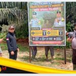 Cegah Pencurian Sawit, Bhabinkamtibmas Polsek Bathin II Pelayang Gencar Pasang Spanduk Himbauan Kamtibmas