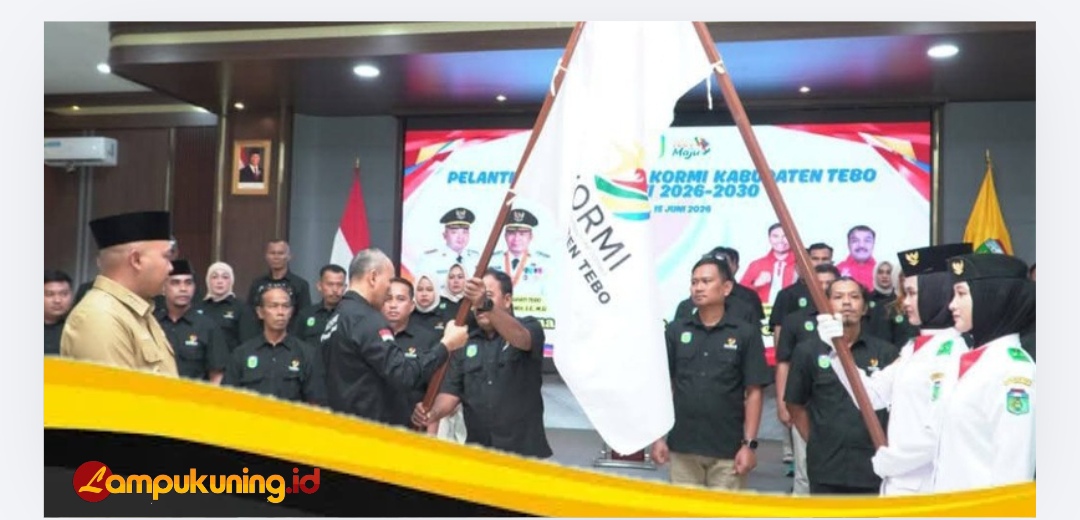 Bupati Tebo Agus Rubiyanto Lantik Pengurus KORMI Masa Bhakti 2026-2030, Dorong Olahraga Rekreasi untuk Masyarakat