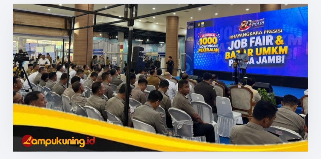 Wakapolres Bungo dan Kabag SDM Polres Bungo Hadiri Pembukaan Bhayangkara Presisi Job Fair & Bazar UMKM Polda Jambi 2026