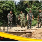 IMG_20260708_090353 Dandim 0416/Bungo Tebo Letkol Inf Yudi Susilo Yudhanto Tinjau Pembangunan Jembatan Garuda Merah Putih