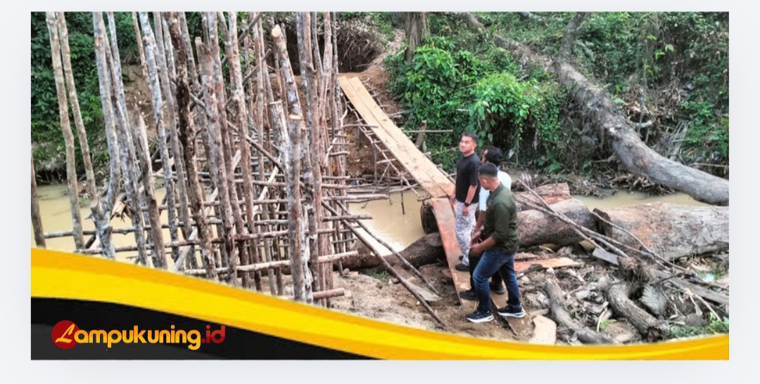 Tinjau Empat Jembatan, Dandim 0416/Bungo Tebo Tegaskan Komitmen Dukung Infrastruktur Desa