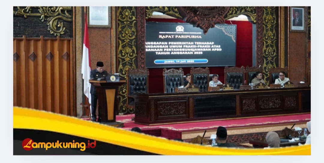 Gubernur Al Haris Jawab Pandangan Umum Fraksi DPRD: Komitmen Perkuat Tata Kelola dan Kesejahteraan Masyarakat