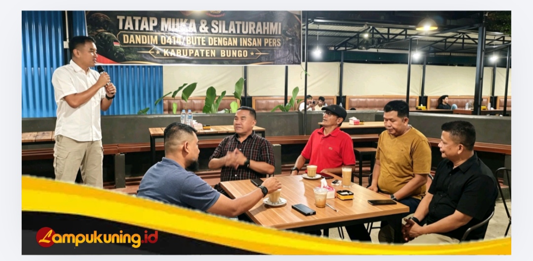 Dandim 0416/Bungo Tebo Letkol Inf Yudi Susilo Yudhanto Silaturahmi Bersama Insan Pers Kabupaten Bungo
