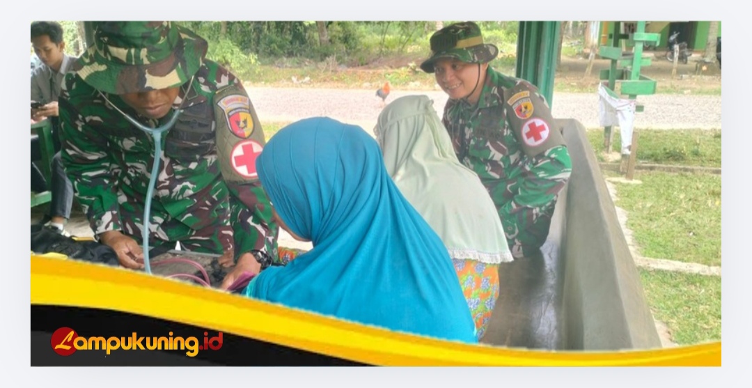 Tak Hanya Bangun Infrastruktur, Satgas TMMD Ke-129 Kodim 0416/Bute Berikan Pelayanan Kesehatan Gratis Door to Door