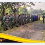 Apel Pagi Menambah Semangat Personel  Satgas TMMD Ke-129 Kodim 0416/Bute