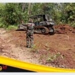 Koordinasi Pembukaan Badan Jalan Baru,Terus Dilakukan oleh Anggota Satgas TMMD Ke-129 Kodim 0416/Bute