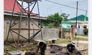 IMG_20260802_113258 Tower Tandon Sumur Bor Mulai Dikerjakan Anggota Personel Satgas TMMD Ke-129 Kodim 0416/Bute
