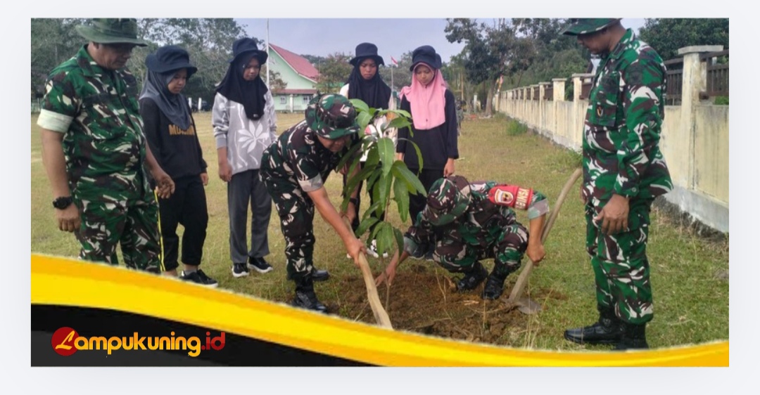 Kepedulian Lingkungan Bagian Pengabdian Satgas TMMD Ke-129 Kodim 0416/Bute