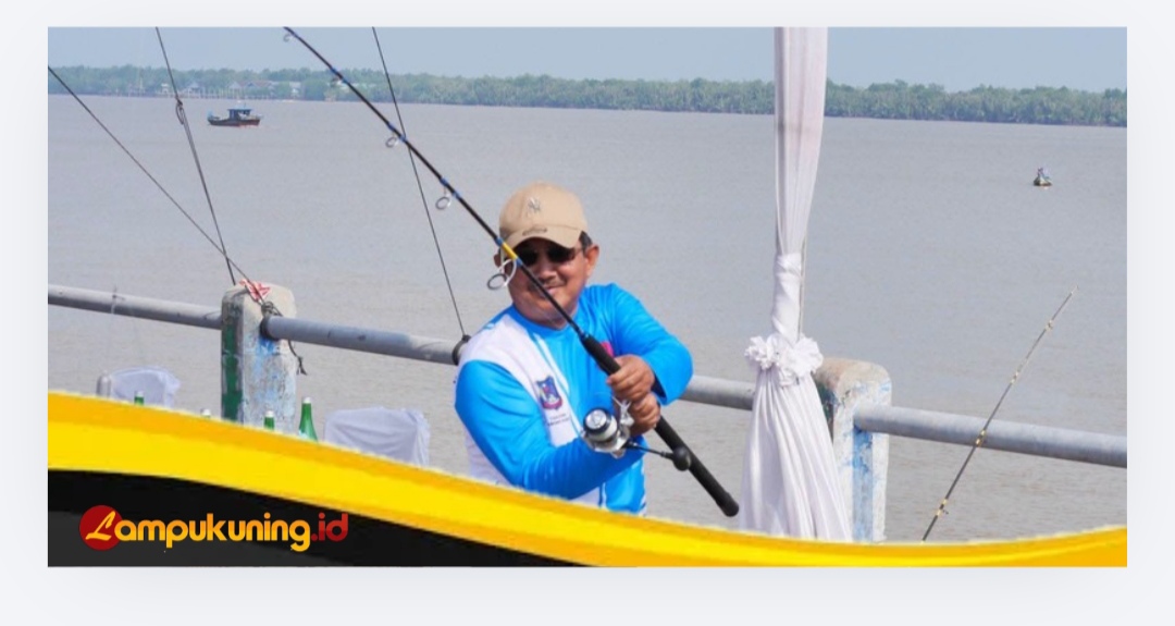 Semarak HUT RI ke-81 dan Hari Jadi Tanjab Barat ke-61, Bupati Anwar Sadat Buka Lomba Mancing Forkopimda dan OPD