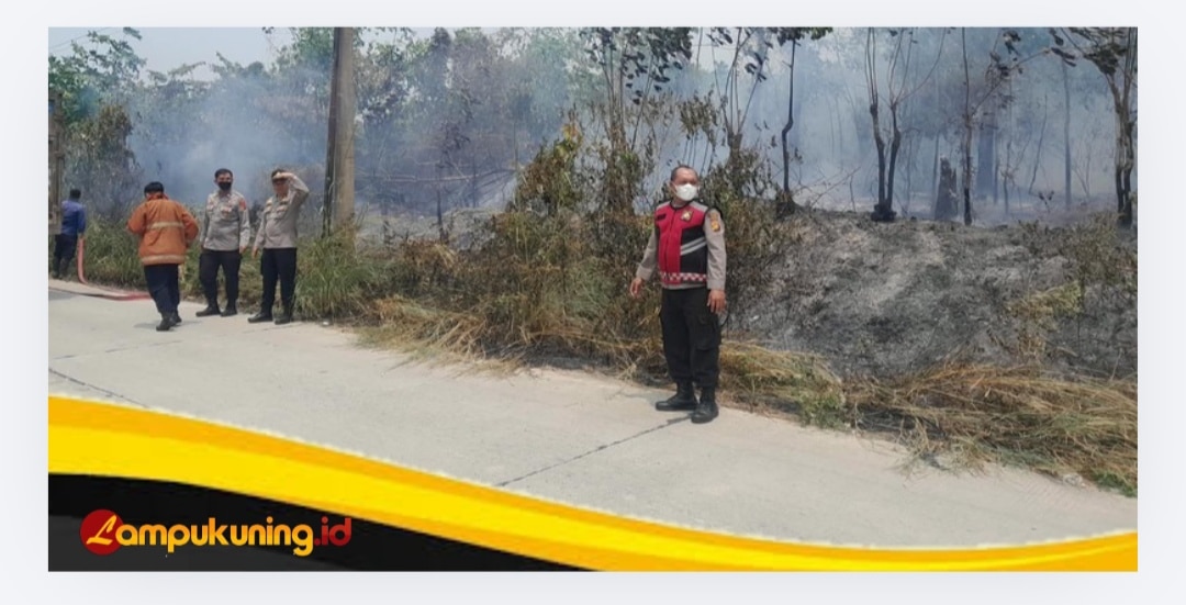 Kapolres Bungo Turun Langsung Ground Check Karhutla, 1 Hektare Lahan Terbakar
