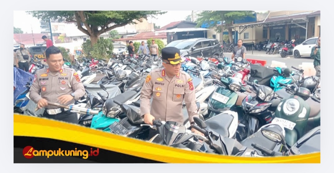 Tiga Kali Penertiban, Polresta Jambi Amankan 150 Motor