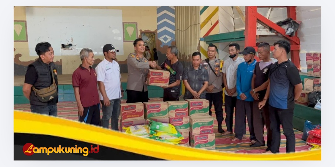 Kapolres Bungo Salurkan Bantuan untuk 11 KK Korban Kebakaran di Rantau Tipu