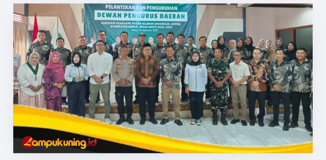 Ketua Umum DPW APSSI Jambi Resmi Melantik dan Mengukuhkan DPD APPSI Kabupaten Bungo Periode 2026-2031
