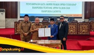 DPRD Bungo Gelar Rapur Penyampaian Kata Akhir Fraksi Terhadap Ranperda Tentang APBD TA 2026 Dan Ranperda Lainnya
