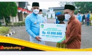 Bupati Tebo Serahkan Santunan BPJS untuk Almarhum Pemred Jambiprima.com, Bujang Beri Apresiasi!